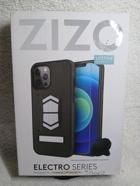 Zizo Electro Series Black Protective Phone Case with Magnetic Car Mount